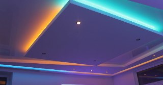 Натяжной потолок с подсветкой Белебей, цена от 2081 руб.